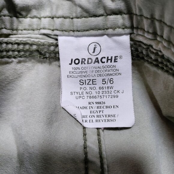 Jordache Vintage Twee Extra Low Cargo Capri Pants Embroidered Women's Size 6 - Picture 8 of 13